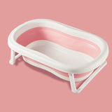 Easy Folding Baby Bath Tub Foldable Baby Shower Tubs With Non-slip Cushion Eco-friendly Newborn Bathtub Adjustable Kids Bathtub
